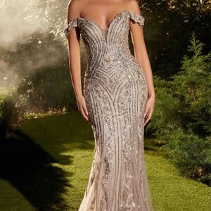 Mauve Pink Long Prom Dress: Andrea & Leo A1257